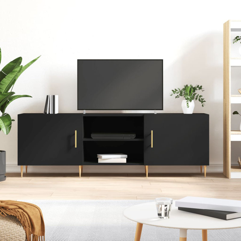 Adamsburg TV Stand for TVs up to 65", Black
