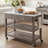 Delicia Kitchen Cart with Gray Base-1628730676