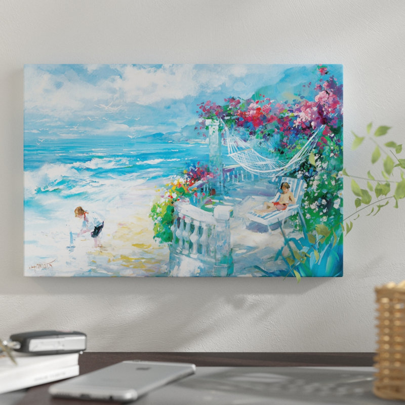 «Tranquility», reproduction sur toile, H 12 po x l 18 po x P 1,5 po, Pas de tapis, Toile tendue
