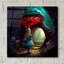 «Alice Back Pack» par The Golden Valley, art mural en verre acrylique-2054984293