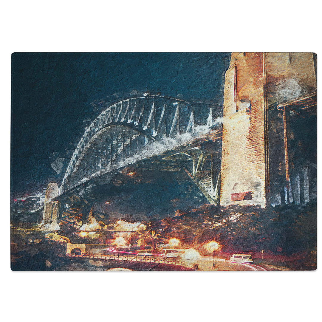 Tempered Glass Sydney Harbour Bridge Australia Chopping Board