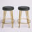 Gladsome Upholstered Counter Stool with Metal Frame-1913062552
