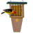 Birds Choice 12" Recycled Single Cake Tail Prop Suet Feeder, Taupe/Green-14033263