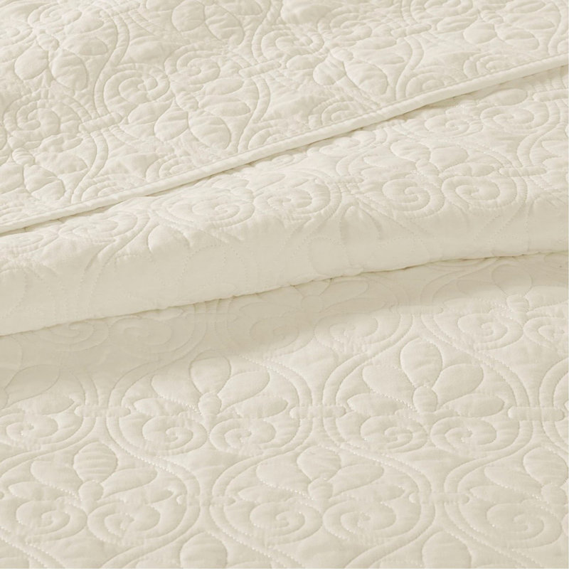 Reversible Quilt Set Cream Twin/Twin XL, Cream