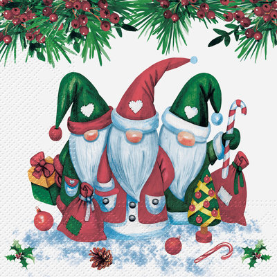 Disposable Paper Christmas Napkins