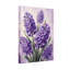 Plantes et fleurs jacinthe mauve sur toile