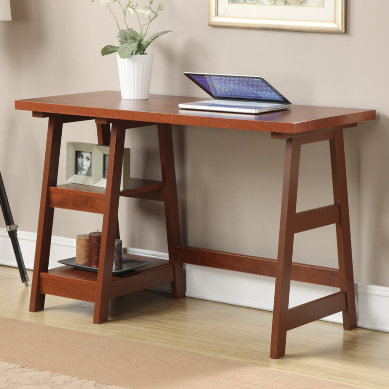 Bureau d'ordinateur réversible Saribek, Cerisier