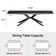 Cerinle 78.74'' to 110.24'' Extendable Rectangular Sintered Stone Dining Table for 8-10