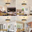 28.4in Modern Black Gold Crystal Chandelier, E14 Base, Dimmable, No Bulb Included