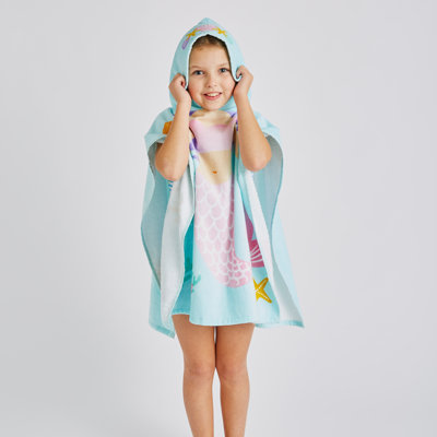 Mermaid Hooded Towel Poncho