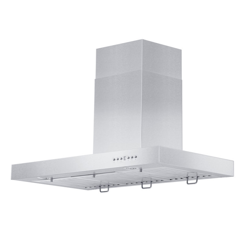 42" KE 400 CFM Convertible Wall Mount Range Hood in Brushed Stainless Steel