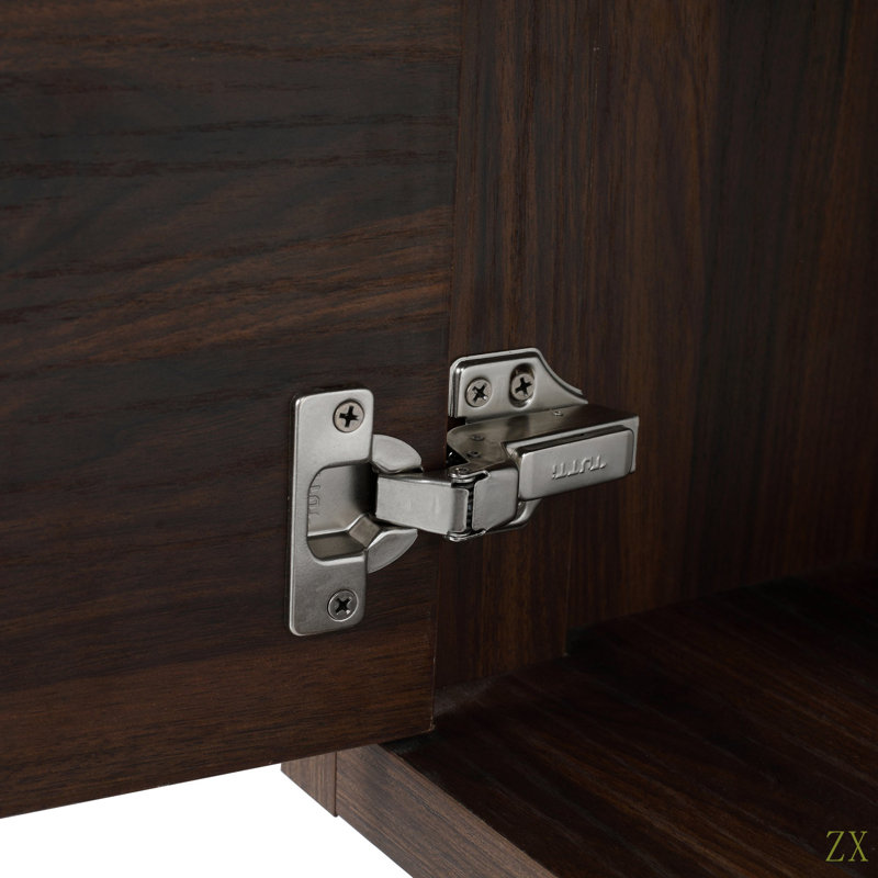 Armoire de salle de bain 48 po avec lavabo, portes et tiroir à fermeture en douceur, montage flottant, 48 po x 18 po
