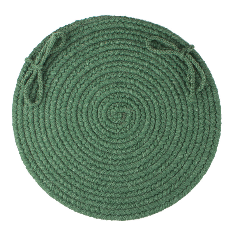 Outdoor 0.38'' Dining Chair Chair Pad, Hunter Green