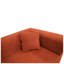 Canapé-lit 2 places en velours côtelé l 78,74 po x P 39,37 po x H 27,6 po Tangerine