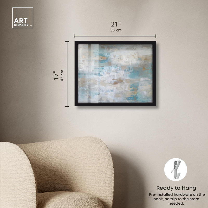 «Weathered Wall I», reproduction d'art moderne par Art Remedy, H 17 po x l 21 po, Noir