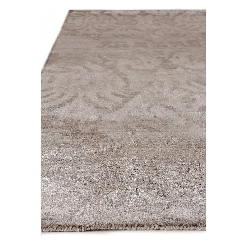 Antique'd Silk Damask Area Rug, Rectangle 8' x 10'