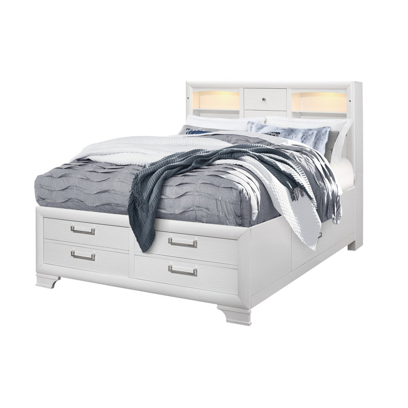 White Storage Bed
