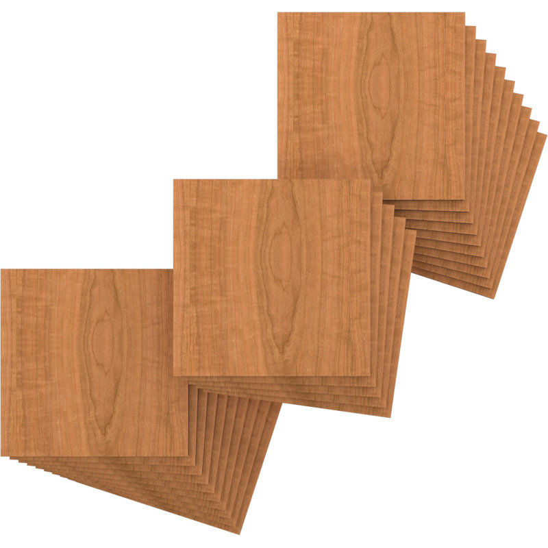Planches en bois, Cerisier, H 11,75 po x l 11,75 po x P 0,38 po