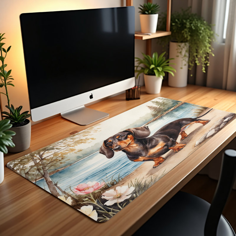 Polyester Desk Pad, 14.4x12.1