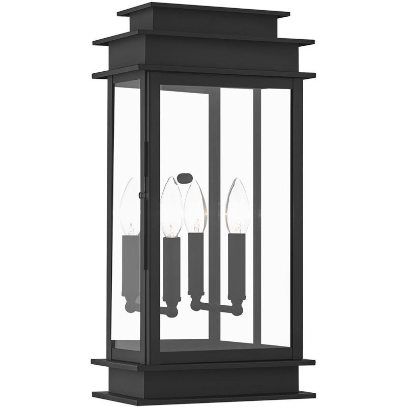 Cortana Wall Light, Black, 19" H x 9.5" W x 9.5" D