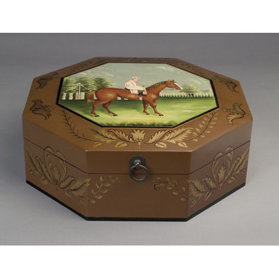 Horse and Rider Octagonal Decorative Box