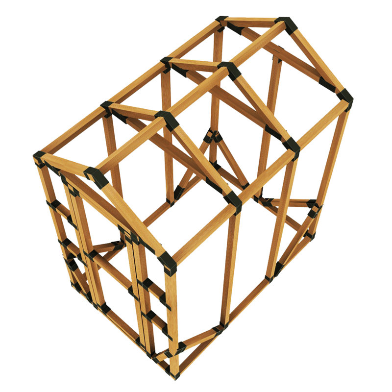 4' W X 6' D Greenhouse Kit