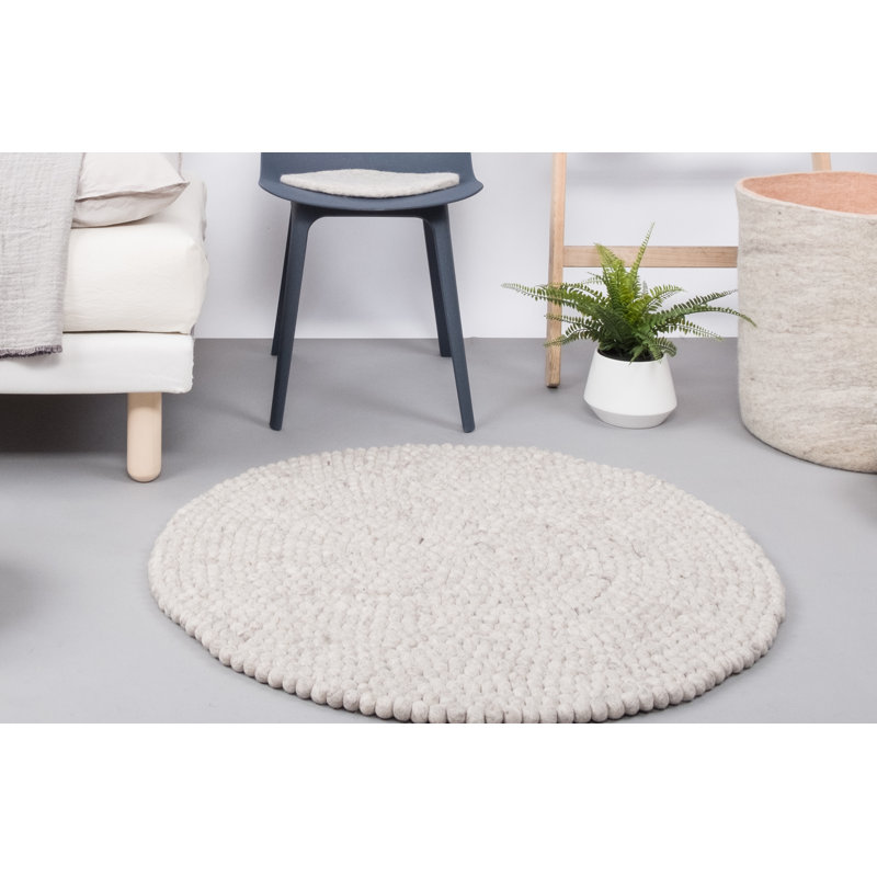 Béla Wool Hand Woven Area Rug, Round 70cm