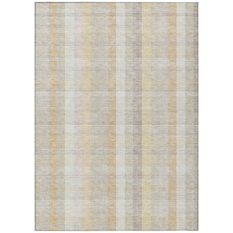 Tapis intérieur / extérieur brun clair 10 'x 14'