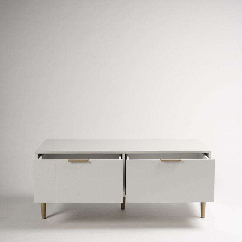 Adams Unfinished TV Stand for TVs up to 88", Grey