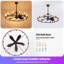Ventilateur de lustre à roulettes de 41 pouces-1887405956