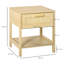Nadine 40cm W Manufactured Wood Bedside Table