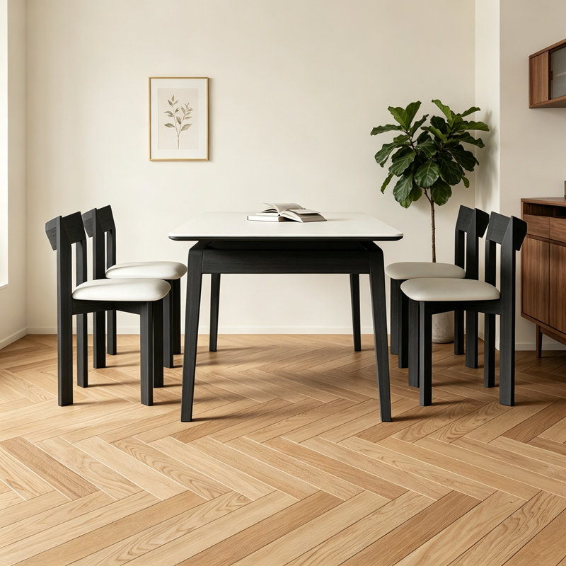 Modern Simple Slab Rock Rectangle Dining Table