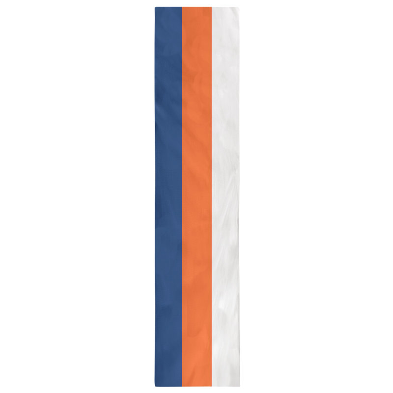 Table Runner, 90" x 16", Blue/Orange/White, New York
