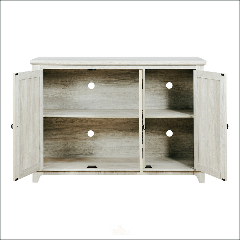 Armoire de rangement autoportante autoportante avec portes sculptées en miroir en acrylique, tablette réglable et comptoir spacieux pour une utilisation polyvalente à la maison