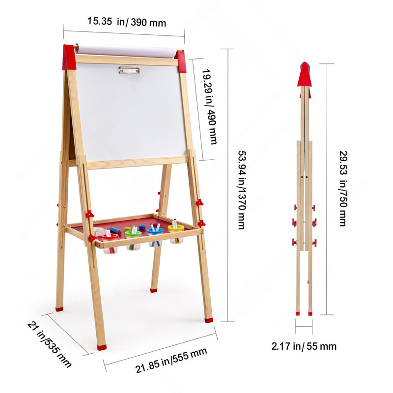 Tableau blanc magnétique 3-en-1 Kids Art
