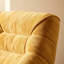 Canapé moderne moderne en chenille jaune