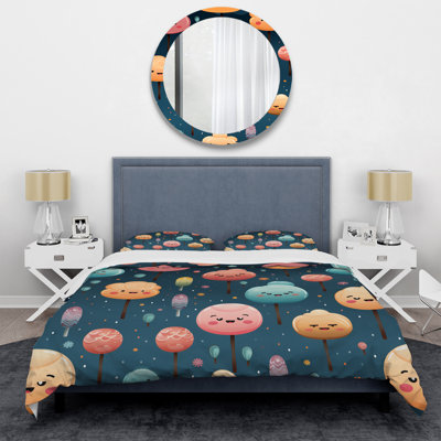 Ensemble de housse de couette Lollipop Dream Pattern I - Food Donuts
