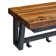 Sturminster 40" Wide Rustic Solid Wood Metal Frame Coat Hook And Bench Set With Storage