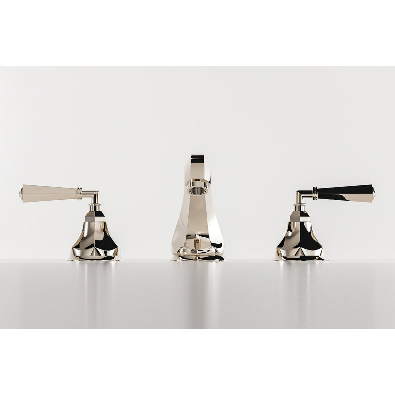 Palladian® Widespread Lavatory Faucet, Polished Nickel, Lever Handle