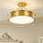 LED Drum Semi Flush Mount