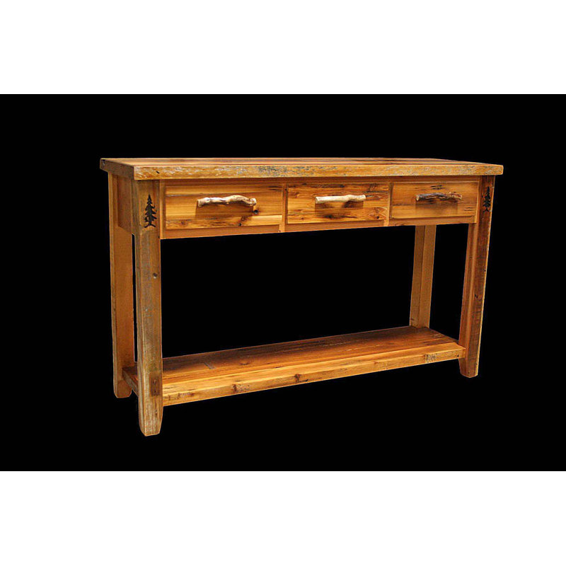 48'' Solid Wood Top Console Table