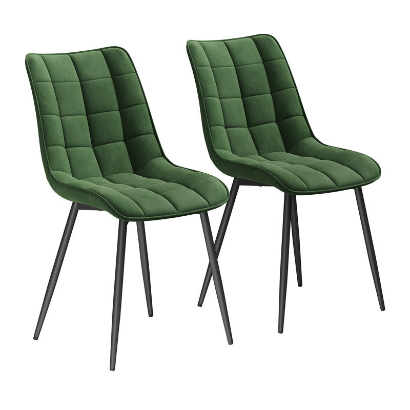 Chattooga Upholstered Dining Chair, Dark Green, 2
