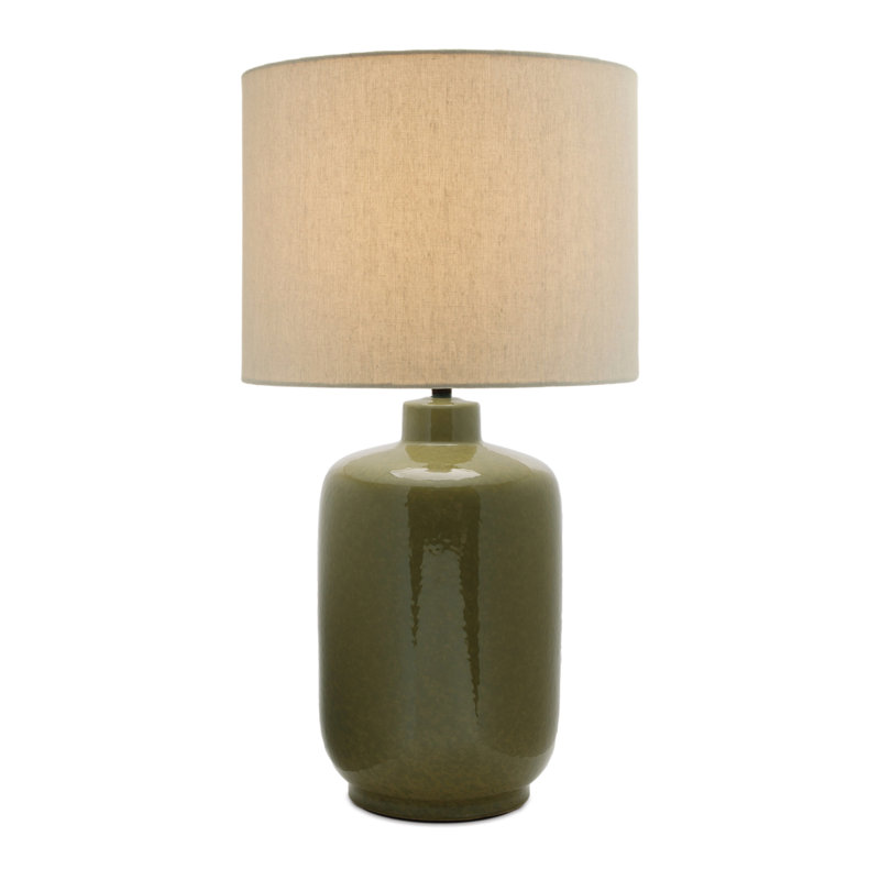 Lampe de table moderne en céramique émaillée H 27,5 "