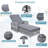 Outdoor Long Reclining Chaise, Wicker Lounge With Armrests, Patio Adjustable Recliner With Soft Removable Cushions, All Weather Rattan Pool Lounge For Poolside & Garden-1473460195-1473460220