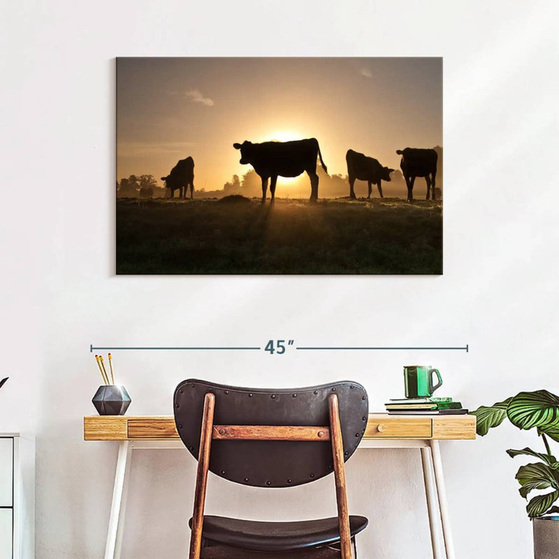 Cow Silhouettes, 26" H x 39" W
