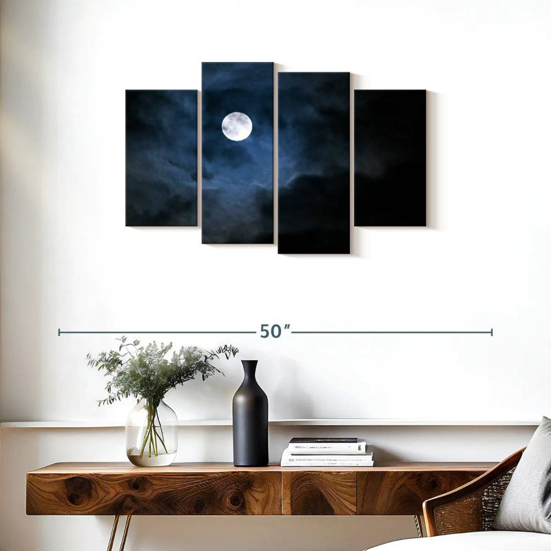 Oberle majestueux pleine lune, H 22 po x l 36 po