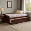 Lit simple en bois massif Durain