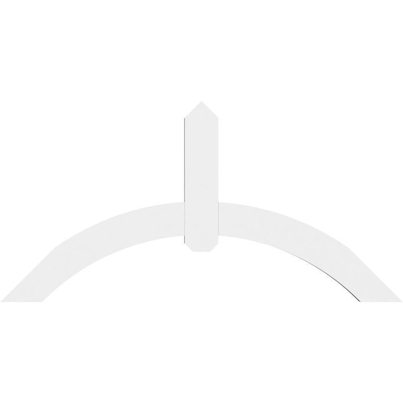 Support pour pignon en PVC Archdale, H 24 po x l 48 po (pas: 12/12), P 2 po x F 4 po