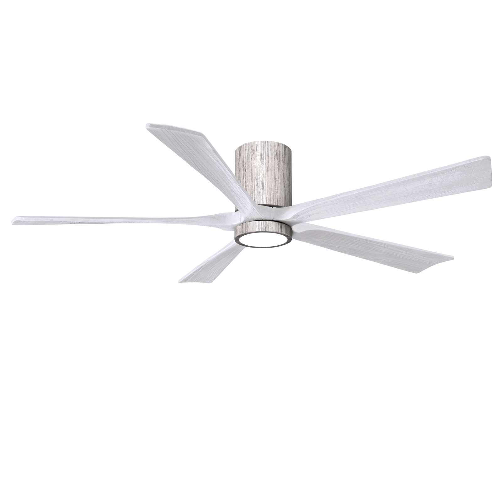 Irene Ceiling Fan with LED Light Kit, Barn Wood Tone, 60", Matte White