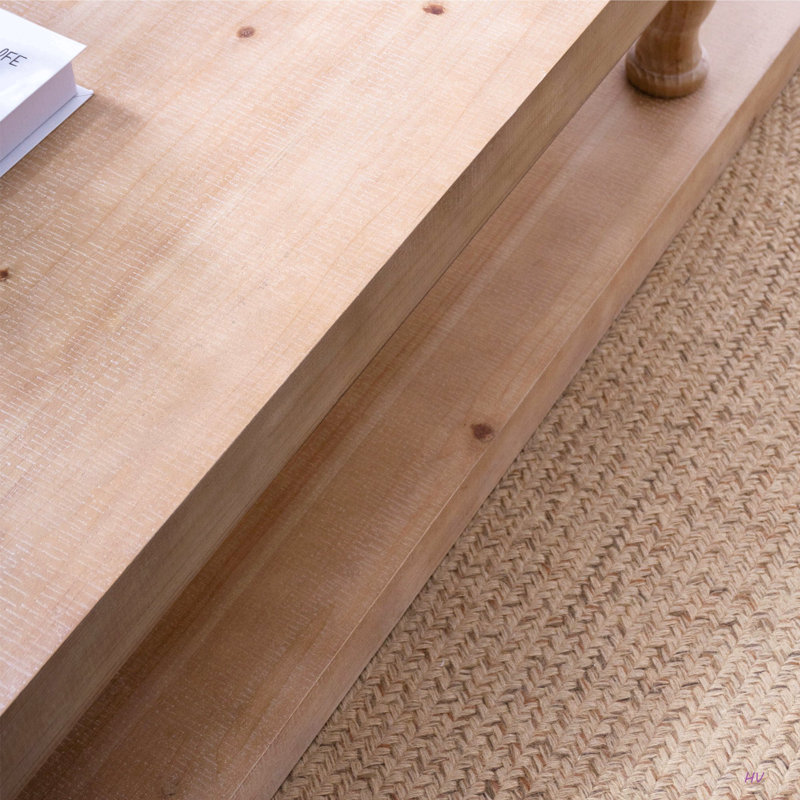 Table basse rustique, table basse, table basse de style campagnard, mobilier rustique moderne, table basse avec tablette, table de salon
